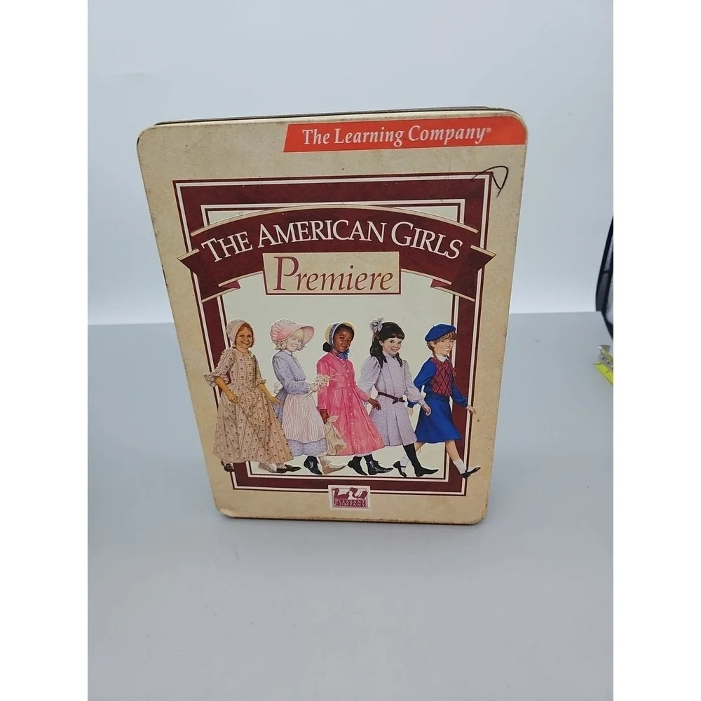 American Girl Doll Metal Tin Box & Book  Premiere Learning Pleasant Company